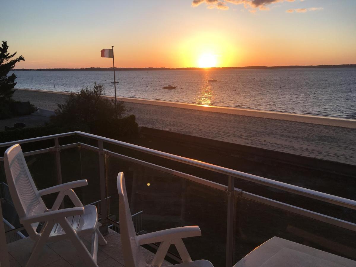 Appartement Arcachon Perreire Premiere Ligne Les Pieds Dans L Eau Vue Magnifique Sur Le Bassin Exteriör bild
