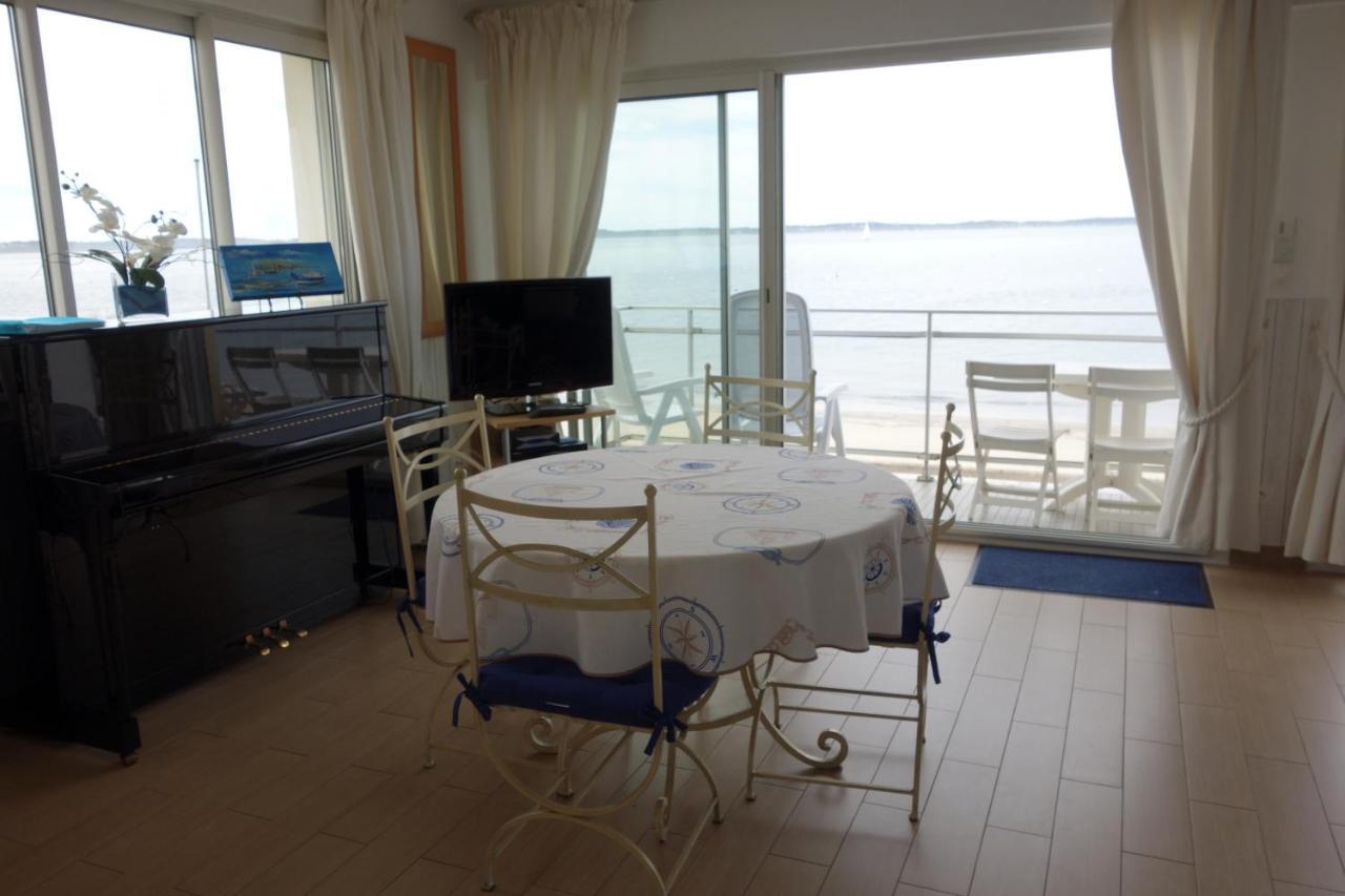 Appartement Arcachon Perreire Premiere Ligne Les Pieds Dans L Eau Vue Magnifique Sur Le Bassin Exteriör bild