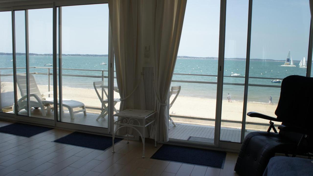 Appartement Arcachon Perreire Premiere Ligne Les Pieds Dans L Eau Vue Magnifique Sur Le Bassin Exteriör bild