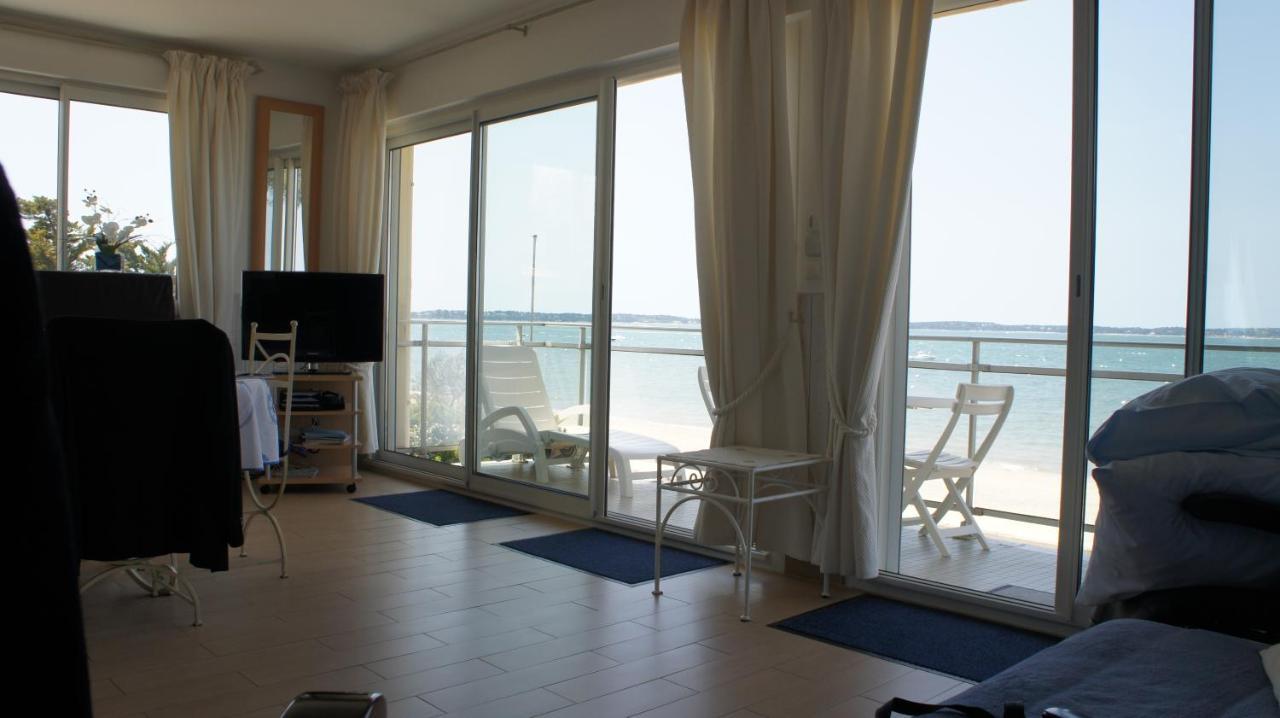 Appartement Arcachon Perreire Premiere Ligne Les Pieds Dans L Eau Vue Magnifique Sur Le Bassin Exteriör bild