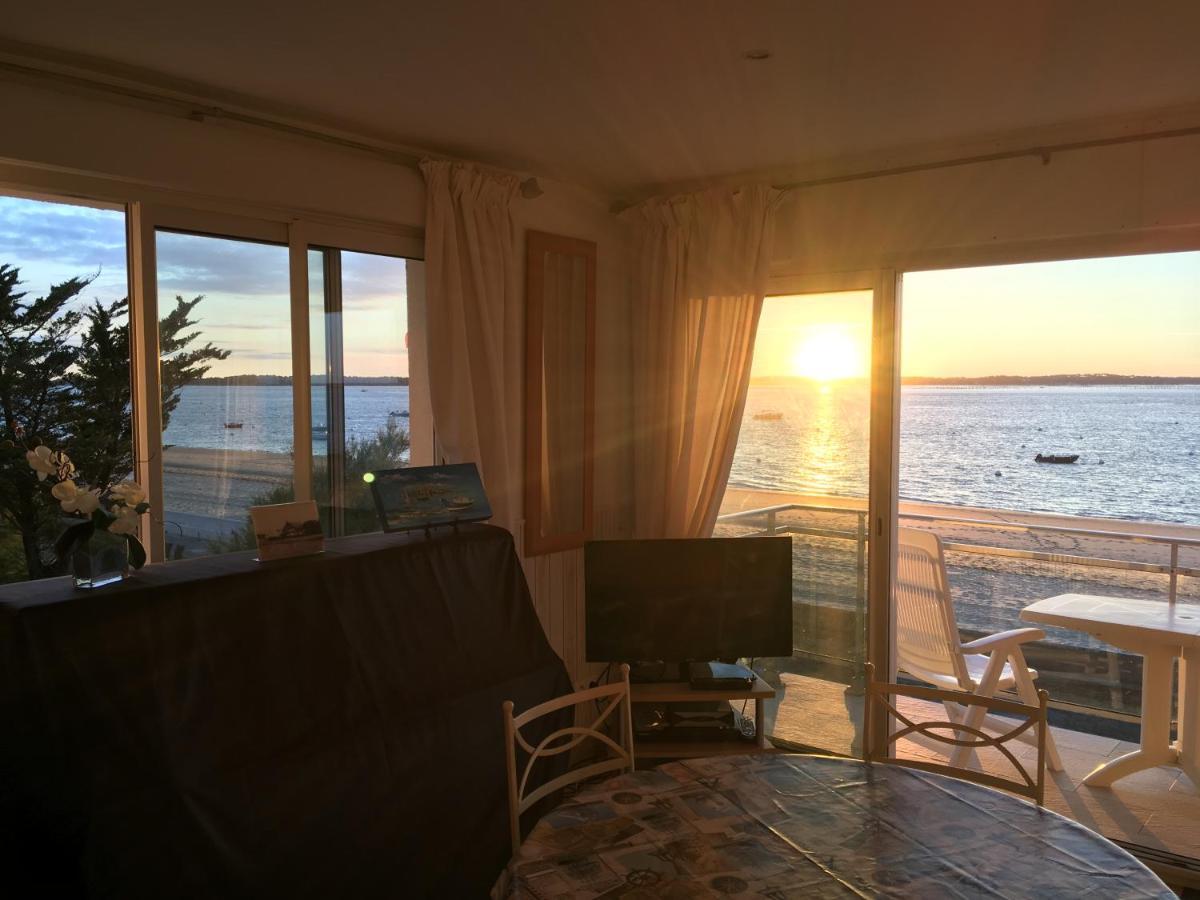 Appartement Arcachon Perreire Premiere Ligne Les Pieds Dans L Eau Vue Magnifique Sur Le Bassin Exteriör bild